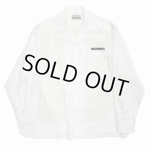 画像: WACKO MARIA/50'S OPEN COLLAR SHIRT（WHITE）［50'Sオープンカラーシャツ-24春夏］