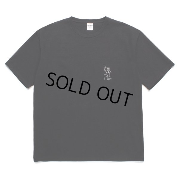 画像1: WACKO MARIA/WASHED HEAVY WEIGHT T-SHIRT（BLACK）［刺繍T-24春夏］ (1)