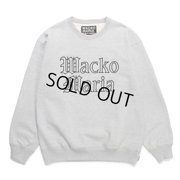 画像1: WACKO MARIA/HEAVY WEIGHT CREW NECK SWEAT SHIRT（GRAY）［クルーネックスウェット-24春夏］ (1)