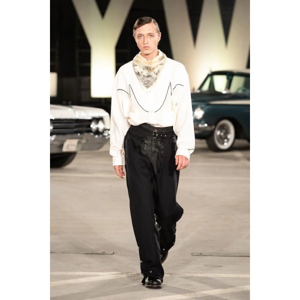 画像5: 【30%OFF】DAIRIKU/"J.Fox" Western Over Shirt（Ivory）［ウエスタンオーバーシャツ-24春夏］ (5)