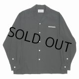 画像: WACKO MARIA/50'S OPEN COLLAR SHIRT（BLACK）［50'Sオープンカラーシャツ-24春夏］