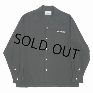 画像: WACKO MARIA/50'S OPEN COLLAR SHIRT（BLACK）［50'Sオープンカラーシャツ-24春夏］