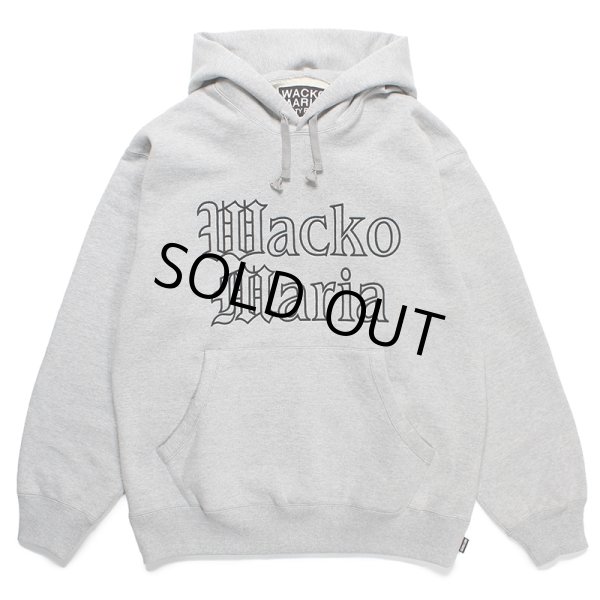 画像1: WACKO MARIA/HEAVY WEIGHT PULL OVER HOODED SWEAT SHIRT（GRAY）［プルオーバーパーカー-24春夏］ (1)