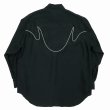 画像2: 【30%OFF】DAIRIKU/"J.Fox" Western Over Shirt（Black）［ウエスタンオーバーシャツ-24春夏］ (2)