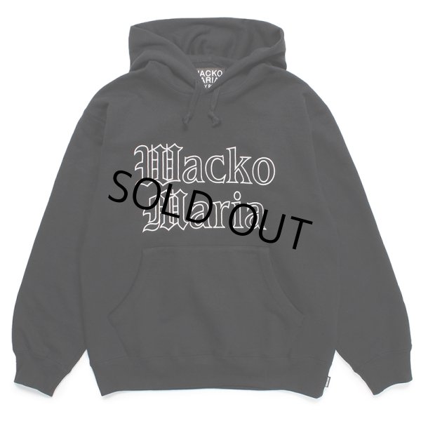 画像1: WACKO MARIA/HEAVY WEIGHT PULL OVER HOODED SWEAT SHIRT（BLACK）［プルオーバーパーカー-24春夏］ (1)