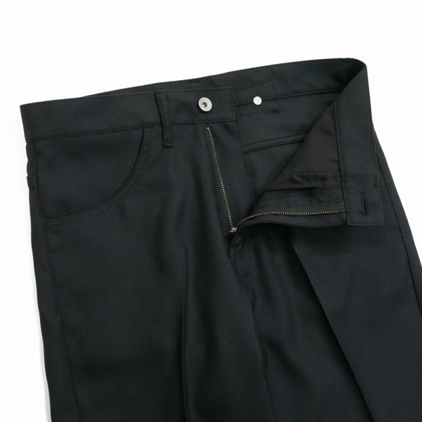 画像4: DAIRIKU/"Slim" Pressed Pants（Black）［"スリム"スタプレパンツ-24春夏］ (4)