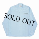 画像: WACKO MARIA/50'S OPEN COLLAR SHIRT（BLUE）［50'Sオープンカラーシャツ-24春夏］