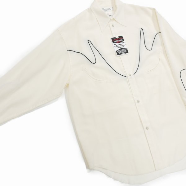 画像3: 【30%OFF】DAIRIKU/"J.Fox" Western Over Shirt（Ivory）［ウエスタンオーバーシャツ-24春夏］ (3)