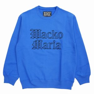 画像: WACKO MARIA/HEAVY WEIGHT CREW NECK SWEAT SHIRT（BLUE）［クルーネックスウェット-24春夏］