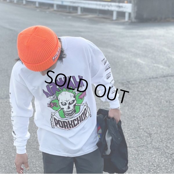 画像5: PORKCHOP/AP SKELETON L/S TEE（×AIRWALK CLASSICS）（WHITE）［プリント長袖T-24春夏］ (5)