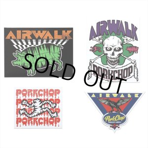 画像: PORKCHOP/AP STICKER SET（×AIRWALK CLASSICS）（4枚セット）［ステッカーセット-24春夏］