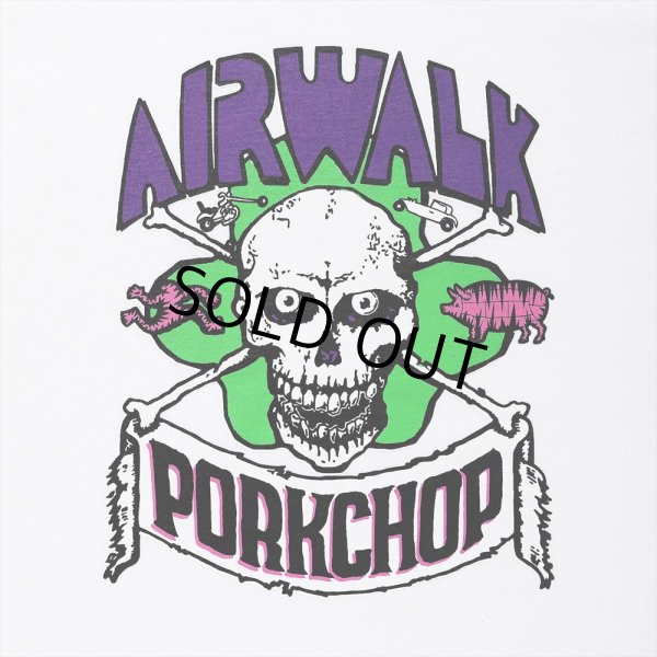 画像4: PORKCHOP/AP SKELETON L/S TEE（×AIRWALK CLASSICS）（WHITE）［プリント長袖T-24春夏］ (4)