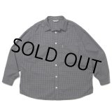 画像: COOTIE PRODUCTIONS/Garment Dyed Ripstop Check L/S Shirt（Black）［チェックシャツ-24春夏］