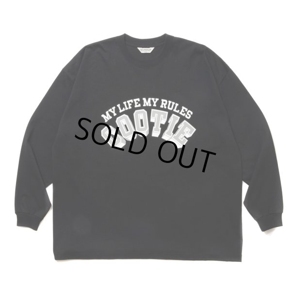 画像1: COOTIE PRODUCTIONS/Open End Yarn Print L/S Tee（Black）［プリント長袖T-24春夏］ (1)