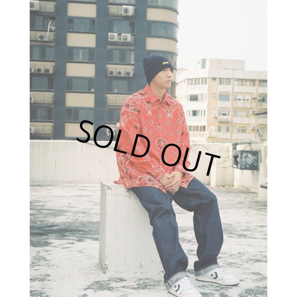 画像4: CHALLENGER/L/S BANDANA NEL SHIRT（GRAY）［バンダナネルシャツ-23秋冬］ (4)