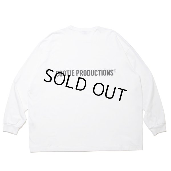 画像1: COOTIE PRODUCTIONS/Print Oversized L/S Tee（White）［オーバーサイズ長袖T-24春夏］ (1)