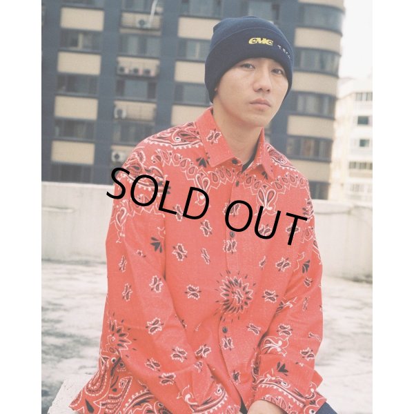 画像3: CHALLENGER/L/S BANDANA NEL SHIRT（GRAY）［バンダナネルシャツ-23秋冬］ (3)
