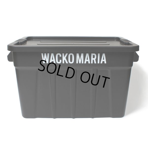 画像1: WACKO MARIA/THOR / LARGE TOTES WITH LID 75L（BLACK）［75L コンテナ-24春夏］ (1)