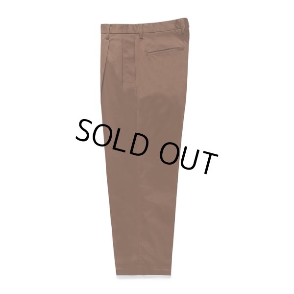 画像1: WACKO MARIA/DOUBLE PLEATED CHINO TROUSERS（BROWN）［ツータックチノトラウザース-24春夏］ (1)