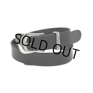 画像: CALEE/LEATHER PLANE BELT（BLACK）［レザープレーンベルト-23秋冬］