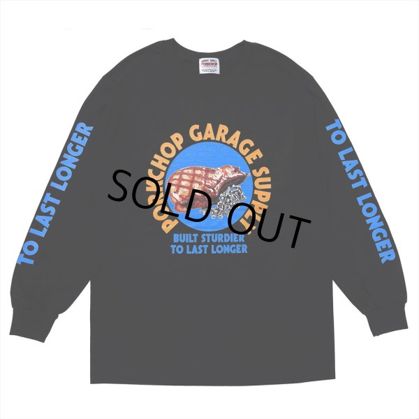 画像1: PORKCHOP/PC＆SCREW L/S TEE（BLACK）［プリント長袖T-24春夏］ (1)