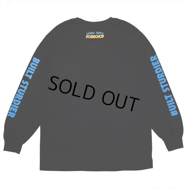 画像2: PORKCHOP/PC＆SCREW L/S TEE（BLACK）［プリント長袖T-24春夏］ (2)