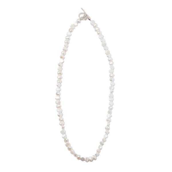 画像1: COOTIE PRODUCTIONS/Distortion Pearl Necklace（White）［ディストーションパールネックレス-24春夏］ (1)