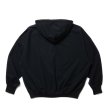 画像2: COOTIE PRODUCTIONS/Open End Yarn Plain Sweat Hoodie（Black）［ジップアップフーディー-24春夏］ (2)