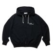 画像1: COOTIE PRODUCTIONS/Open End Yarn Plain Sweat Hoodie（Black）［ジップアップフーディー-24春夏］ (1)