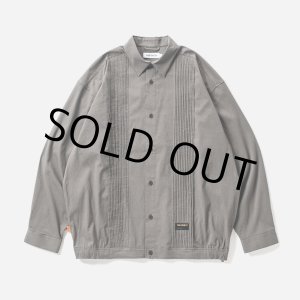 画像: TIGHTBOOTH/PLEATS SHIRT JKT（Charcoal）［プリーツシャツJKT-24春夏］