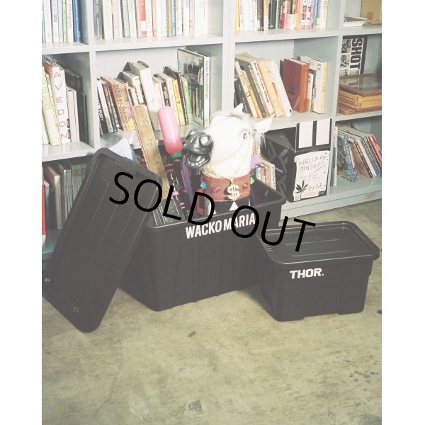 画像5: WACKO MARIA/THOR / LARGE TOTES WITH LID DC 22L（BLACK）［22L コンテナ-24春夏］ (5)