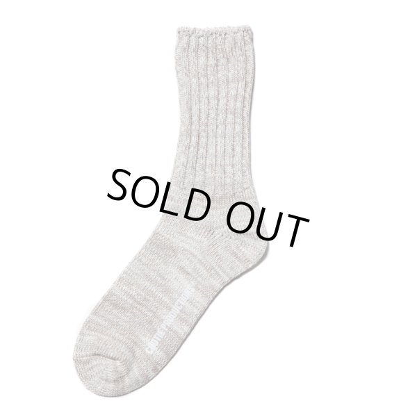 画像1: COOTIE PRODUCTIONS/Raza Lowgauge Socks（White Mix）［ローゲージソックス-24秋冬］ (1)