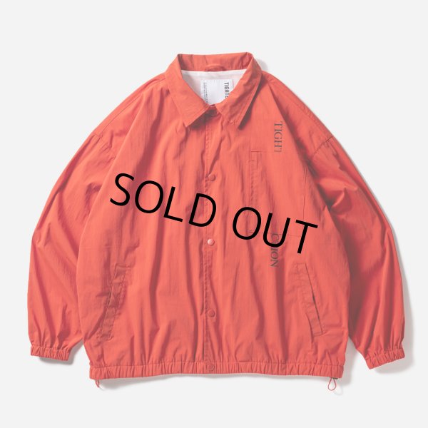 画像2: 【30%OFF】TIGHTBOOTH/STRAIGHT UP COACH JKT（Orange）［コーチJKT-24春夏］ (2)