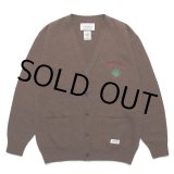 画像: WACKO MARIA/HIGH TIMES / CLASSIC KNIT CARDIGAN（BROWN）［クラシックニットカーディガン-24春夏］