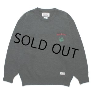 画像: WACKO MARIA/HIGH TIMES / CLASSIC KNIT SWEATER（GREEN）［クラシックニットセーター-24春夏］