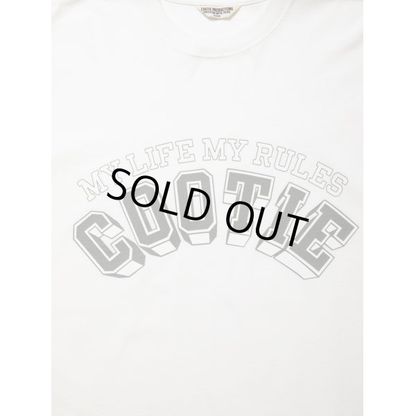 画像2: COOTIE PRODUCTIONS/Open End Yarn Print S/S Tee（White）［プリントT-24春夏］ (2)