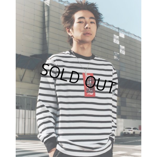 画像3: BlackEyePatch/HWC LABEL STRIPED L/S TEE （BORDER） (3)