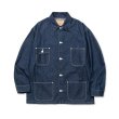 画像1: CALEE/9.5OZ DENIM COVERALL（INDIGO BLUE）［デニムカバーオール-24春夏］ (1)