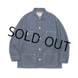 画像: CALEE/9.5OZ DENIM COVERALL（INDIGO BLUE）［デニムカバーオール-24春夏］