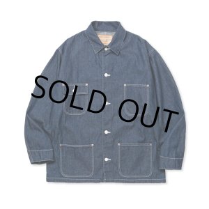 画像: CALEE/9.5OZ DENIM COVERALL（INDIGO BLUE）［デニムカバーオール-24春夏］