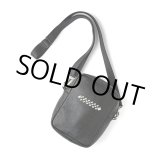 画像: CALEE/STUDS LEATHER SHOULDER POUCH ＜TYPE A＞（BLACK）［スタッズレザーショルダーポーチ-24春夏］