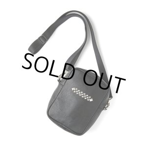 画像: CALEE/STUDS LEATHER SHOULDER POUCH ＜TYPE A＞（BLACK）［スタッズレザーショルダーポーチ-24春夏］