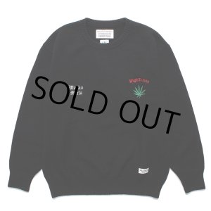 画像: WACKO MARIA/HIGH TIMES / CLASSIC KNIT SWEATER（BLACK）［クラシックニットセーター-24春夏］