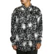 画像8: CALEE/BATIK PATTERN OVER SHILHOUETTE L/S SH（BLACK）［オーバーシルエットシャツ-24春夏］ (8)