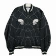 画像1: DAIRIKU/"Snake&Skull" Ska Jumper（Black）［スカジャン-24春夏］ (1)