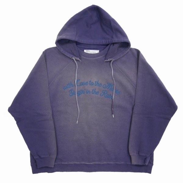 画像1: DAIRIKU/"Sunburn" Vintage Pullover Hodie（Sunburn Navy）［プルオーバーフーディー-24春夏］ (1)