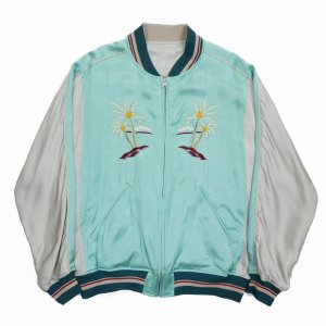 画像: 【30%OFF】DAIRIKU/"Hawaii" Ska Jumper（Aqua x Silver）［スカジャン-24春夏］