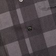 画像4: 【30%OFF】CALEE/RAYON CHECK OPEN COLLAR L/S SH（BLACK）［レーヨンチェックオープンカラーシャツ-24春夏］ (4)