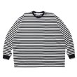 画像1: COOTIE PRODUCTIONS/Polyester Border L/S Tee（Black/White）［ボーダー長袖T-24春夏］ (1)