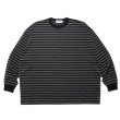 画像1: COOTIE PRODUCTIONS/Polyester Border L/S Tee（Black/Gray）［ボーダー長袖T-24春夏］ (1)